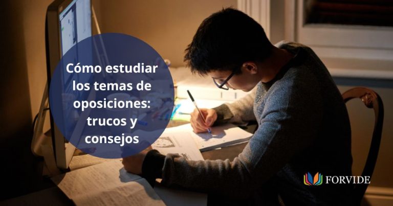 inicio 2 Cómo estudiar los temas de oposiciones: trucos y consejos