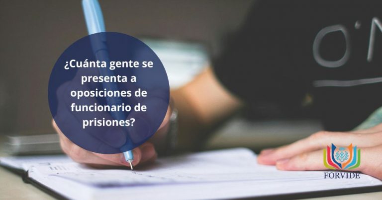 ¿Cuánta gente se presenta a oposiciones de funcionario de prisiones?